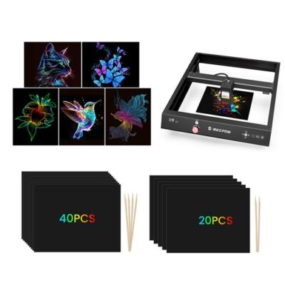 120pcs Mecpow Scratch Paper Art Set