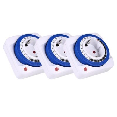 3PCS TIMEBEST GMT01A Mechanical Programmable Timer Switch EU Plug