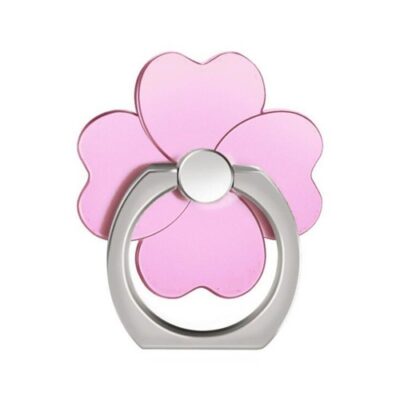 4-Leaf Clover Mobile Phone Ring Holder Pink