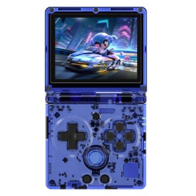 ANBERNIC RG35XXSP Flip Game Console 64GB 5000 Games Blue