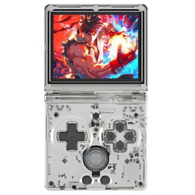 ANBERNIC RG35XXSP Flip Game Console 64GB 5000 Games White