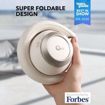 Anker Soundcore Space One Pro Adaptive ANC Headphones White
