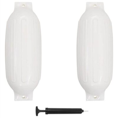 Boat Fender 2 pcs White 69x21,5 cm PVC