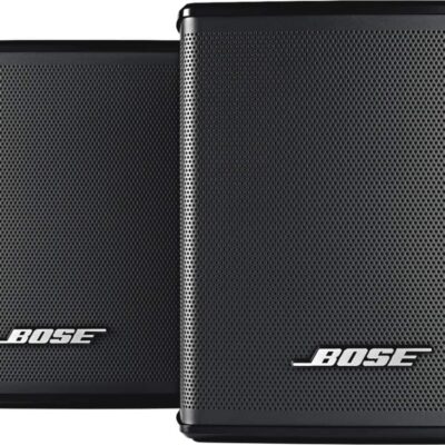 Bose - Surround Speakers 120-Watt Wireless Home Theater Speakers (Pair) - Black
