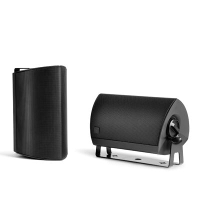 Definitive Technology - Dymension 4.5" 2-Way Outdoor Wall Mount Speakers Pair - Black