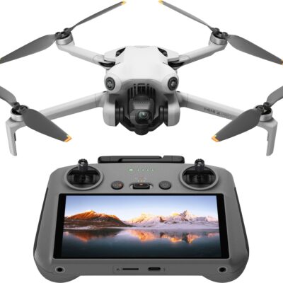 DJI - Geek Squad Certified Refurbished Mini 4 Pro Drone and RC 2 Remote Control with Built-in Screen - Gray