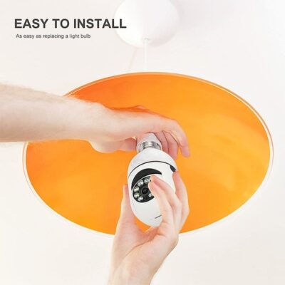 E27 Bulb Camera 1080P Security Camera System with 2.4GHz WiFi
