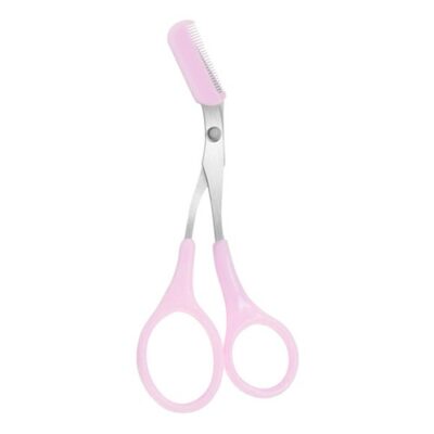 Eyebrow Trimmer Scissor Pink