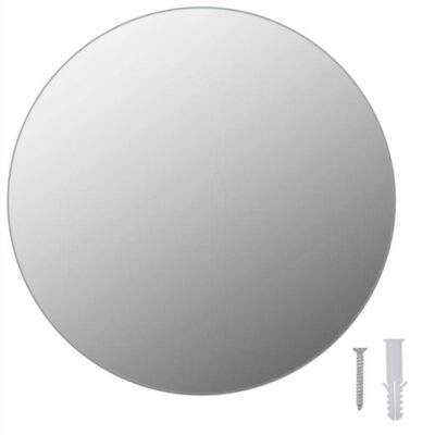 Frameless Mirror Round 30 cm Glass