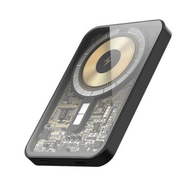 HINOVO MB1-5000xb Magnetic Wireless Power Bank Mirror Black