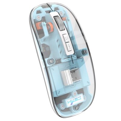HXSJ T900 2.4G & Bluetooth Wireless Mouse Blue