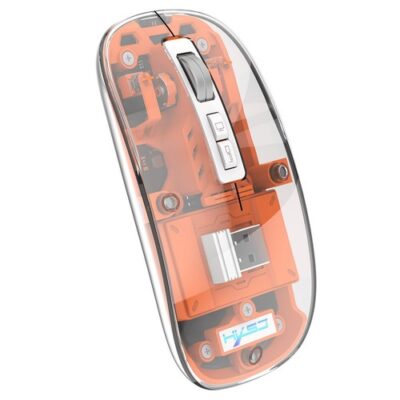 HXSJ T900 2.4G & Bluetooth Wireless Mouse Orange