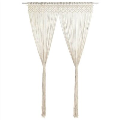 Macrame Curtain 140x240 cm Cotton
