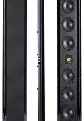 MartinLogan - Motion Dual 4" Passive 2-Way Bookshelf Speaker (Each) - Black