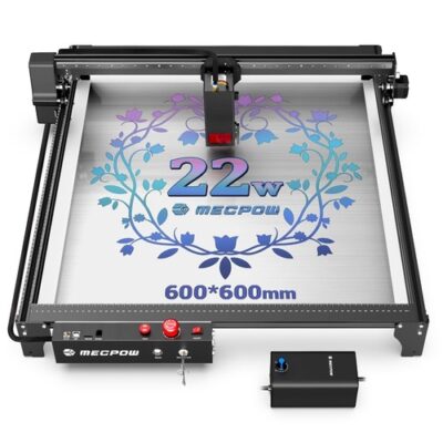 Mecpow X5 22W Laser + Rotary Roller + Laser Bed + Enclosure