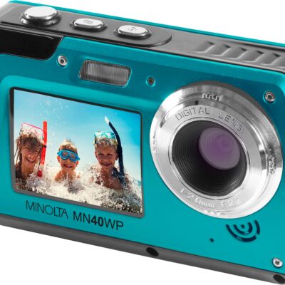 Minolta - MN40WP 48.0 Megapixel Waterproof Digital Camera - Blue