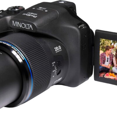 Minolta - ProShot MN67Z 20.0 Megapixel Bridge Digital Camera with 67x Optical Zoom Lens - Black
