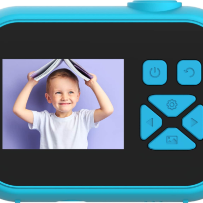MyFirst - Camera 10 - New Mini Digital Camera for Kids, Photo, Video, 5MP, 32GB Micro SD Card - Blue