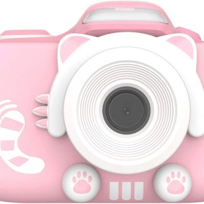 MyFirst - Camera 3 - Digital Camera for Kids with Extra Selfie Lens 16MP HD Video, Selfie Lens, Shockproof Case, microSD - Pink