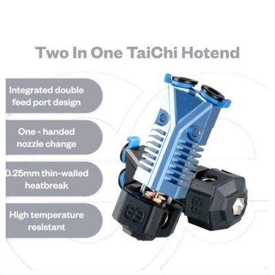 Phaetus Two-in-One TaiChi Dual Extrusion Hotend Black