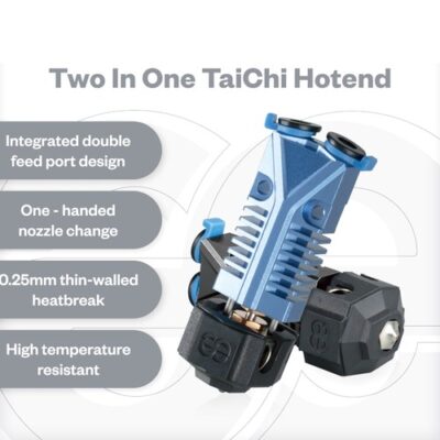 Phaetus Two-in-One TaiChi Dual Extrusion Hotend Blue