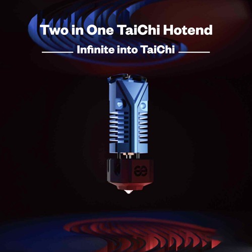 Phaetus Two-in-One TaiChi Dual Extrusion Hotend Blue