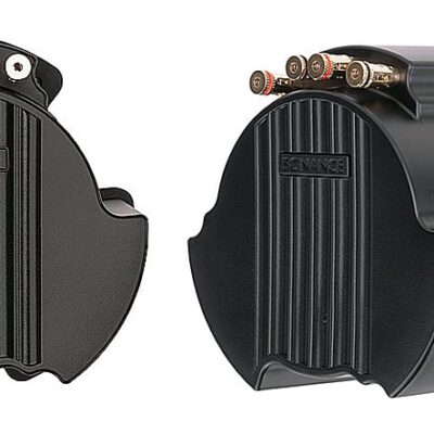 Sonance - SMALL ROUND RETROFIT ENCLOSURE - Visual Performance 4" Round Retrofit Enclosure for Select Speakers (2-Pack) - Black