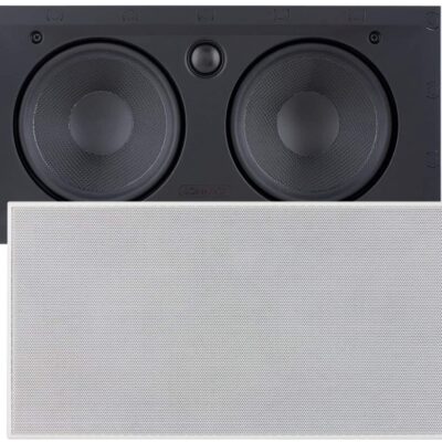 Sonance - VP62 LCR SINGLE SPEAKER - Visual Performance 6-1/2" 2-Way In-Wall Rectangle LCR Speaker (Each) - Paintable White