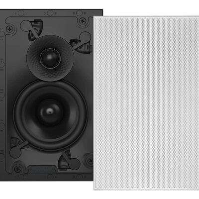 Sonance - VX42 RECTANGLE SINGLE SPEAKER - Visual Experience Series 4" Small Rectangle 2-Way Speaker (Each) - Paintable White
