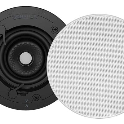 Sonance - VX46R SINGLE SPEAKER - Visual Experience Series 4" Small Round 2-Way Speaker (Each) - Paintable White