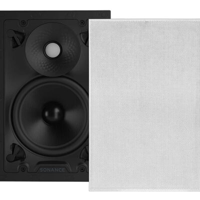Sonance - VX66 RECTANGLE SINGLE SPEAKER - Visual Experience Series 6" Medium Rectangle 2-Way Speaker (Each) - Paintable White