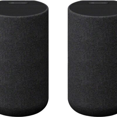 Sony - SA -RS5 Wireless Rear Speakers with Built-in Battery for HT-A9000/HT-A8000/HT-A7000/HT-A5000/HT-A3000 - Black