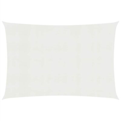 Sunshade Sail 160 g/m² White 4x7 m HDPE
