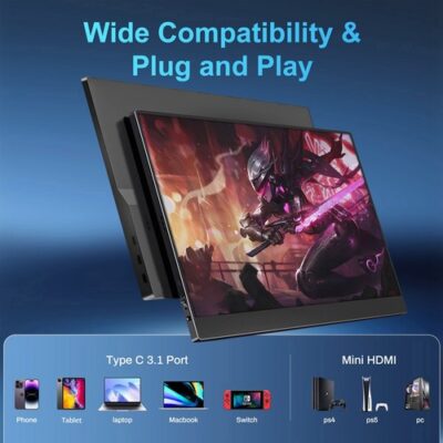 TALLPOWER JH01 15.6-inch Portable Monitor