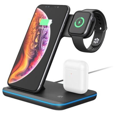 Z5 15W 3-in-1 Wireless Charger Black