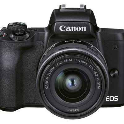 CANON EOS M50 Mark II Mirrorless Camera with EF-M 15-45 mm f/3.5-6.3 IS STM Lens - Black