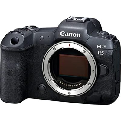 Canon EOS R5 Full-Frame Mirrorless Camera with 8K Video, 45 Megapixel Full-Frame CMOS Sensor, DIGIC X Image Processor, Dual Memory Card Slots, and Up to 12 fps Mechnical...