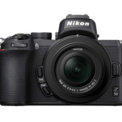 Nikon Z50 + Z DX 16-50mm Mirrorless Camera Kit (209-point Hybrid AF, High speed image processing, 4K UHD movies, High Resolution LCD Monitor) VOA050K001